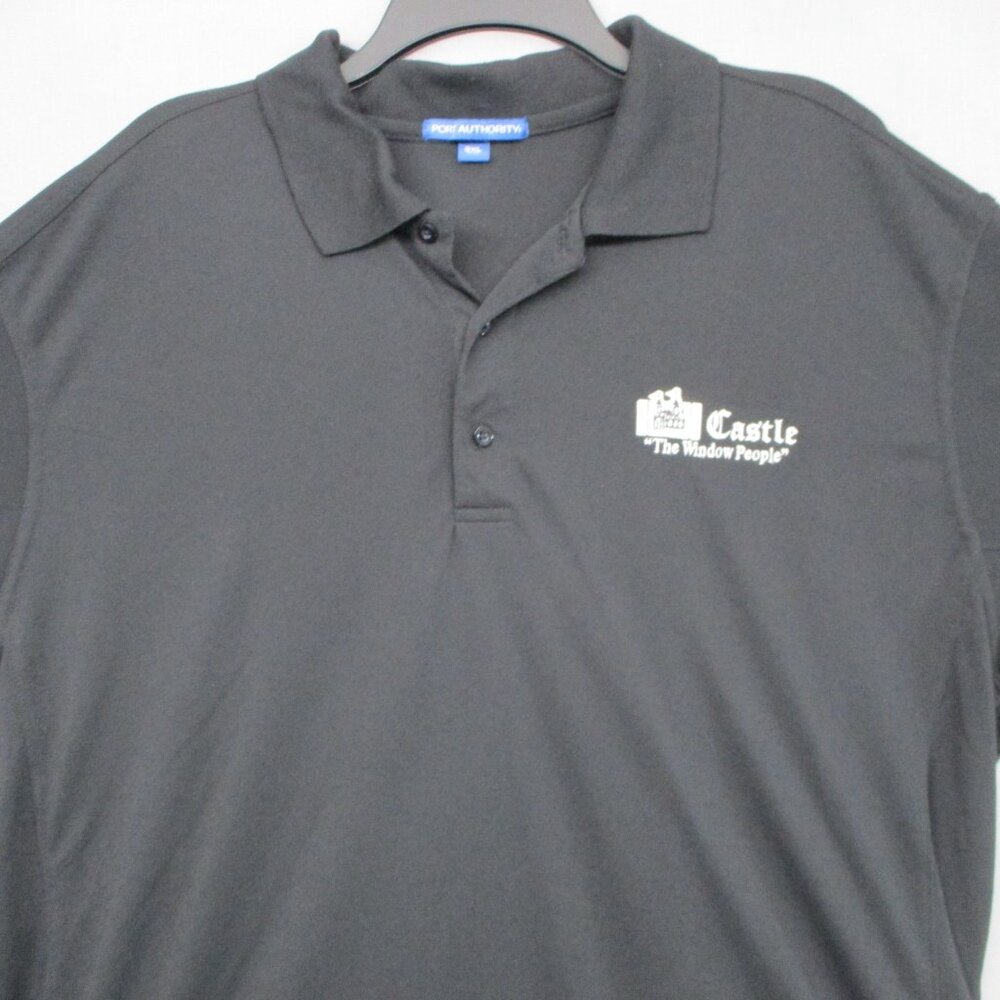 Port Authority White Castle Polo T-Shirt Black Men Size  |‎ 3XL - Picture 4 of 12